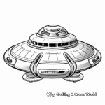 Futuristic UFO: Advanced Alien Craft Coloring Pages 2
