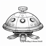 Futuristic UFO: Advanced Alien Craft Coloring Pages 4