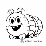 Fuzzy Caterpillar Coloring Pages 4
