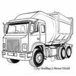 Garbage Truck Coloring Pages for Kids 3