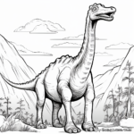 Gargantuan Brachiosaurus Coloring Sheets 2