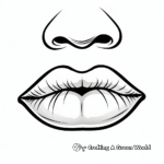 Gender-Neutral Lips Coloring Pages 3