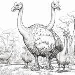 Gentle Giants: Therizinosaurus Coloring Pages 2