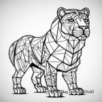 Geometric Animal-design Coloring Pages for Adults 2