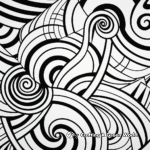Geometric Swirl Patterns Coloring Pages 2