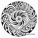 Geometric Swirl Patterns Coloring Pages 3