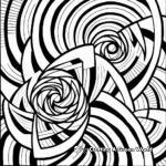 Geometric Swirl Patterns Coloring Pages 4