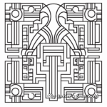 Geometric Symmetrical Coloring Pages 2