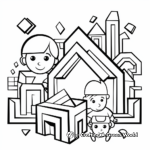 Geometric Trapezoid Coloring Pages for Math Lovers 3