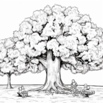 Georgia Pecan Trees Coloring Pages for Kids 1