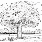 Georgia Pecan Trees Coloring Pages for Kids 3
