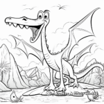 Giant Pterodactyl Coloring Pages for Adults 1