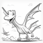 Giant Pterodactyl Coloring Pages for Adults 2