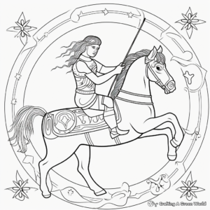 Giant Sagittarius Coloring Sheets for Wall Displays 3
