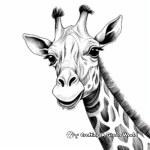 Giraffe's Long Neck Adaptation Coloring Pages 3