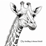 Giraffe's Long Neck Adaptation Coloring Pages 4