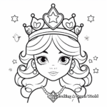 Glamorous Queen's Tiara Coloring Pages 2