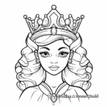 Glamorous Queen's Tiara Coloring Pages 3
