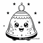 Glittering Bell Ornament Coloring Pages 4