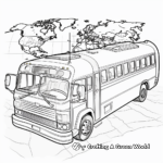 Transporte Global: Páginas para colorear de autobuses y mapas 4