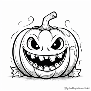 Glowing Jack o Lantern Coloring Pages for Adults 2