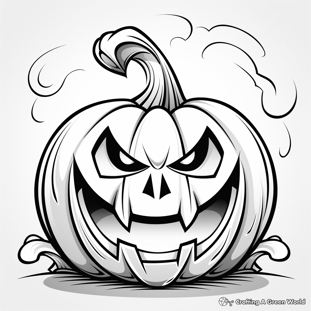 Glowing Jack o Lantern Coloring Pages for Adults 3