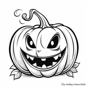 Glowing Jack o Lantern Coloring Pages for Adults 4