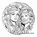God Created Man and Woman Coloring Pages 2