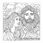 God Created Man and Woman Coloring Pages 3