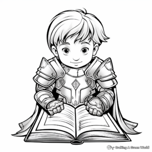 God's Protection: Armor of God Coloring Pages 3