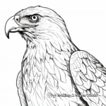 Golden Eagle Side-Profile Coloring Pages 2