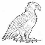 Golden Eagle Side-Profile Coloring Pages 4