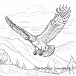 Golden Eagles in the Wild: Sky-Scene Coloring Pages 2