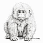 Golden Monkey Coloring Pages: Realistic Illustration 1