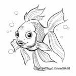 Goldfish Breeds: Different Types of Goldfish Coloring Pages 3