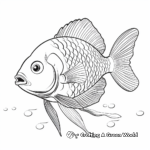Gorgeous Bluegill Sunfish Coloring Pages 1