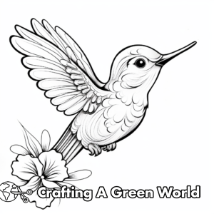Realistic Hummingbird Coloring Pages - Free & Printable!