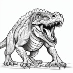 Gothic Giganotosaurus Coloring Pages 4