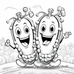 Gourmet Peas in a Pod Coloring Pages 1