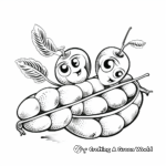 Gourmet Peas in a Pod Coloring Pages 2