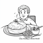 Gourmet Steak and Mashed Potatoes Coloring Sheets 3