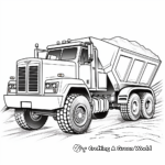 Grand Loader Dump Truck Coloring Sheets 1