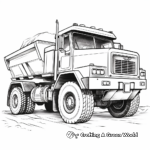 Grand Loader Dump Truck Coloring Sheets 2