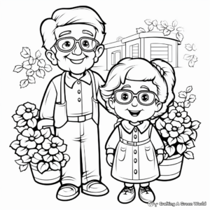 Grandparents Day Appreciation Coloring Pages 2
