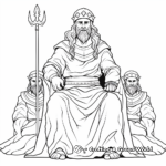 Greek Gods and Goddesses: Zeus, Apollo, Hera Coloring Pages 2