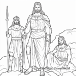 Greek Gods and Goddesses: Zeus, Apollo, Hera Coloring Pages 4