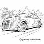 Green Energy Electric Car Coloring Pages 2