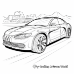 Green Energy Electric Car Coloring Pages 3