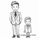 Grooms Wedding Suit Coloring Pages 3