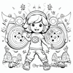 Groovy Disco Music Coloring Pages 4